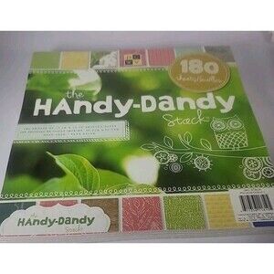 DCWV Handy-Dandy Stack, 12”X12” Scrapbook Paper, 180 sheets, New
